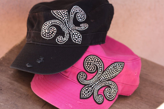 Fleur De Lis Hat - Fuschia - Kiana Fitness Shop - 3