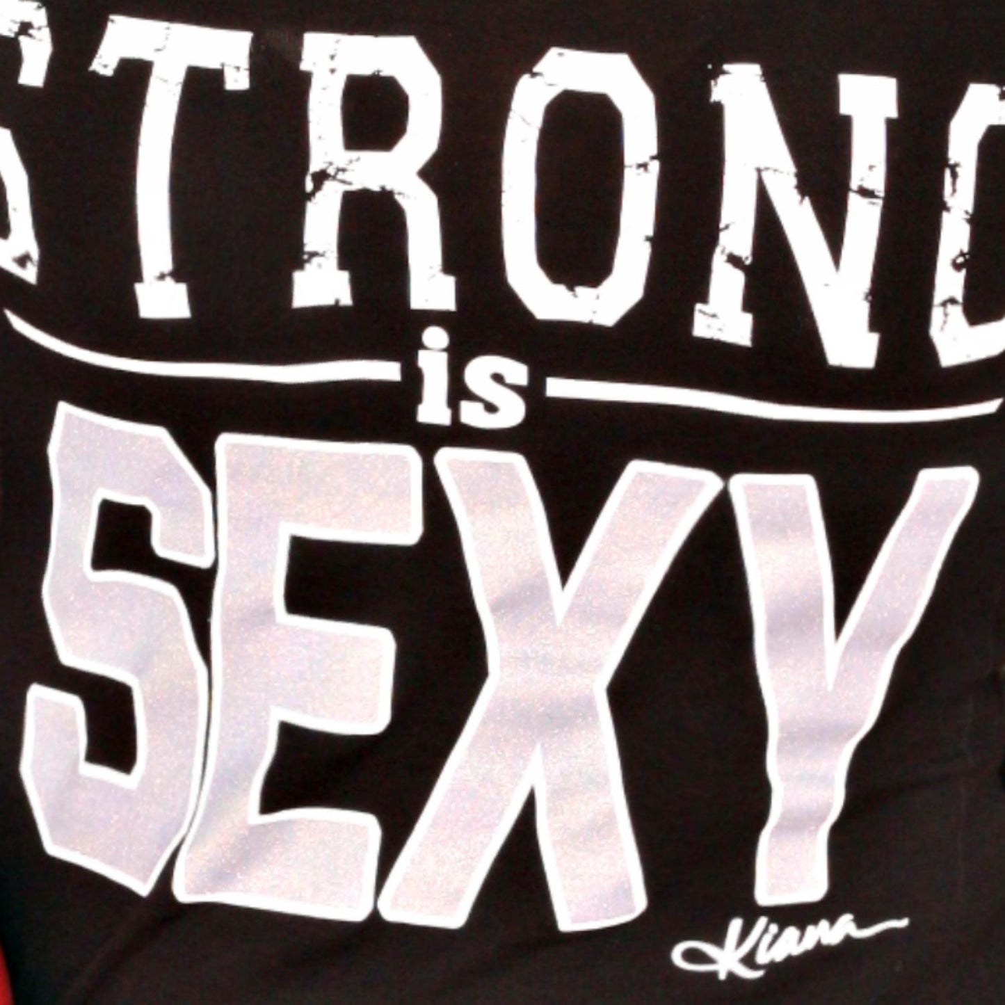 STRONG IS SEXY Tank Top: Buff Babe Black - Kiana Fitness Shop - 2
