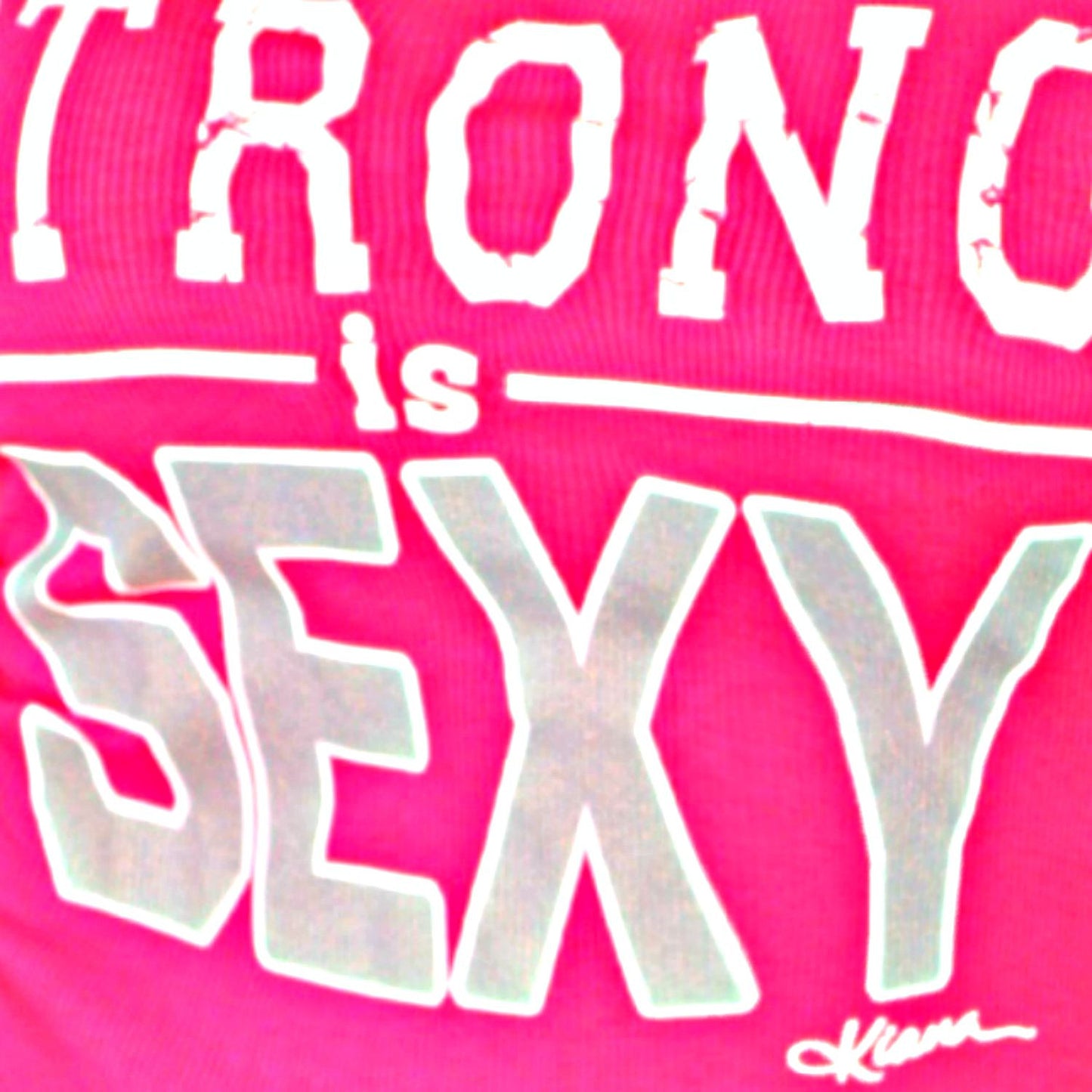 STRONG IS SEXY Tank Top: Power Pink - Kiana Fitness Shop - 2