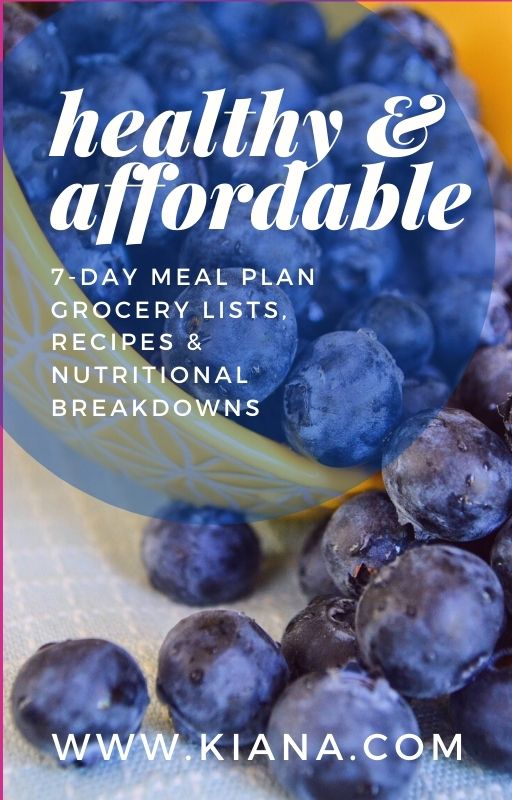 Kiana Tom Healthy and Affordable Meal Plan