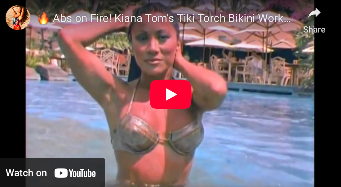 Abs on Fire! Sculpting Your Core with Kiana Tom's Tiki Torch Bikini Flex Appeal!