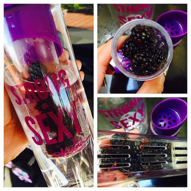 Detox Infusion Water Bottle: Strong is SEXY - Kiana Fitness Shop - 4