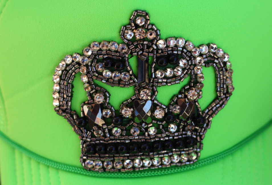 Fitness Queen Bling Crown Hat - Zebra, Hot Pink or Neon Lime